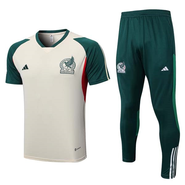 Camiseta México Conjunto Completo 2023 2024 Amarillo Verde